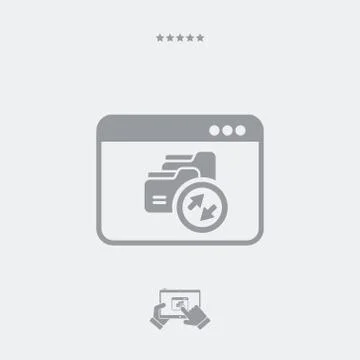 Data transfer box Stock Illustration