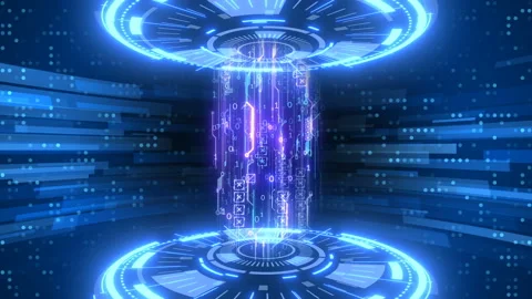 Data transfer center technology information storage video Stock Footage 209146486