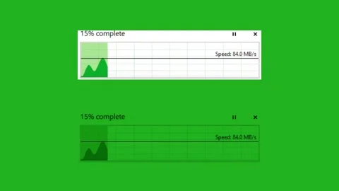 Data Transfer Chart with Percentage Change Motion Graphic Stock Footage 319907406