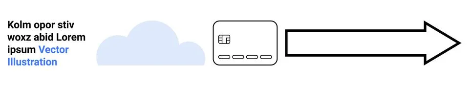 Data Transfer from Cloud Storage to Device using Simplified Flow Diagram 스톡 일러스트