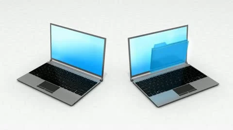 Data transfer concept animation, folder, file, digital. Stock Footage 11383918