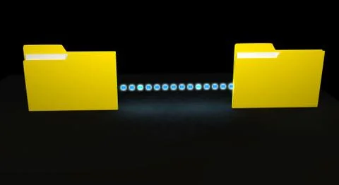 Data transfer concept 库存插图