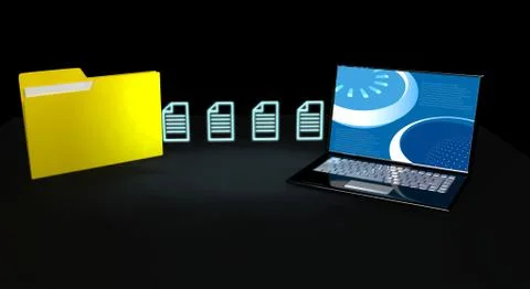 Data transfer concept Illustrazione stock