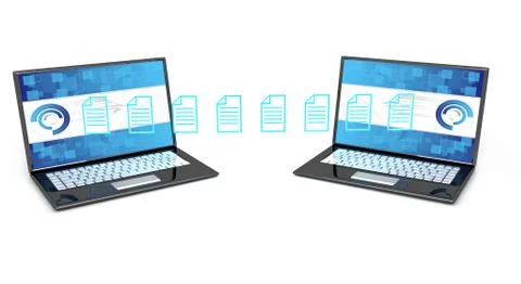 Data transfer concept Stock Illustration