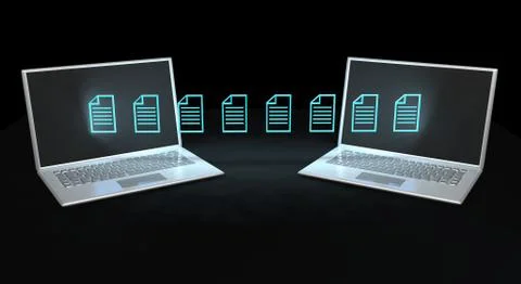 Data transfer concept Stock Illustration