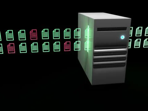 Data transfer concept Stock Illustration