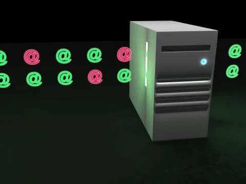 Data transfer concept Stock Illustration