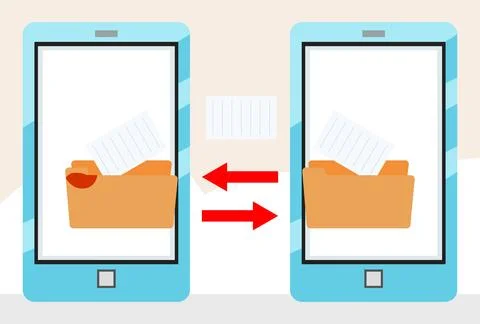 Data Transfer Concept Illustration Stock Illustration