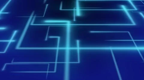Data transfer concept (light blue square line on dark blue gradient background) 스톡 일러스트