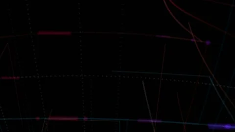 Data transfer data and number values passing through cyberspace Stock Footage 160560151