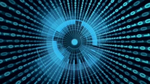 Data transfer digital technology tunnel travel center motion overlay 4k Stock-Footage 289911873