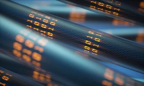 Data Transfer Digital World Stock Illustration