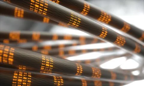 Data Transfer Digital World Stock Illustration