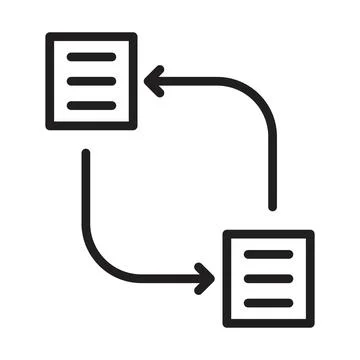Data Transfer Icon Ideal for Network and Connectivity Stock Illustration