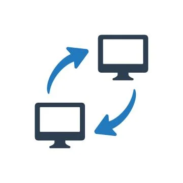 Data Transfer Icon Stock Illustration