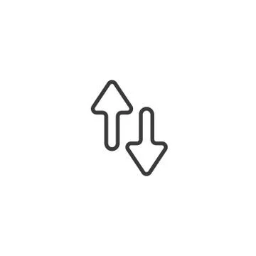 Data transfer Icon. isolated perfect pixel Arrow icon with flat style in whit Stock Illustration