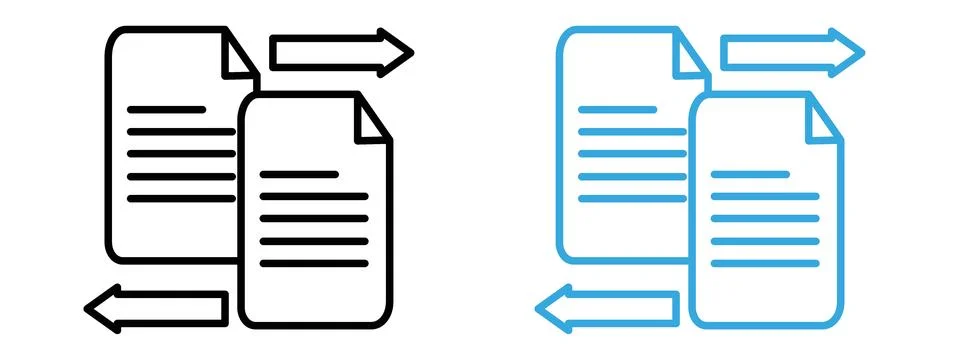 Data transfer icon mark in filled style Stock Illustration