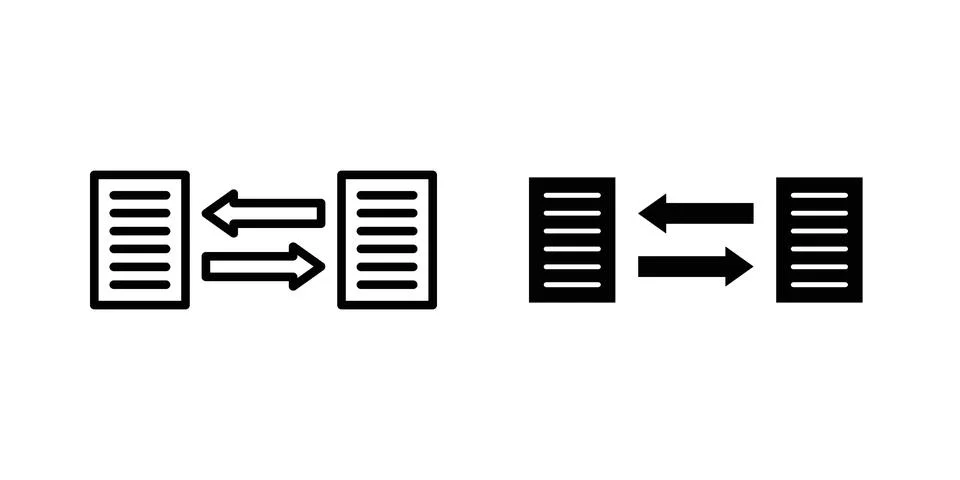 Data transfer icon vector design illustrations Stock Illustration