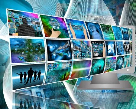 Data transfer Stock Illustration