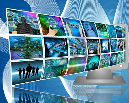 Data transfer Stock Illustration