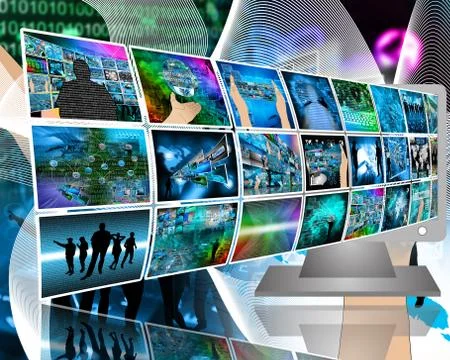 Data transfer Stock Illustration