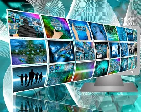 Data transfer Stock Illustration