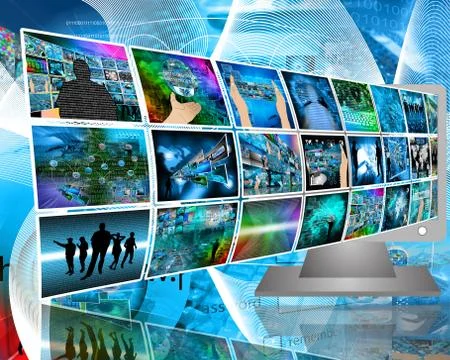 Data transfer Stock Illustration
