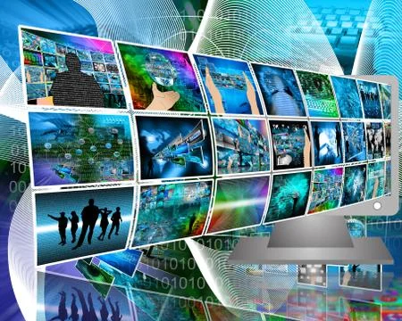 Data transfer Illustrazione stock