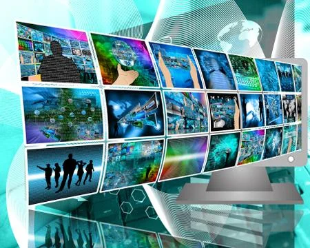 Data transfer Stock Illustration