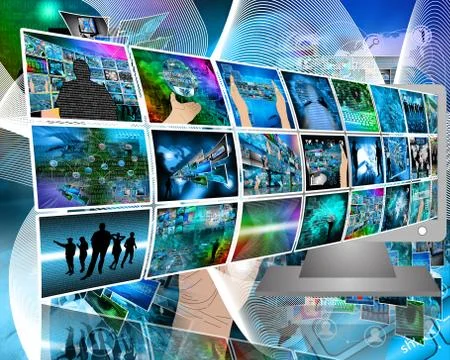 Data transfer Stock Illustration