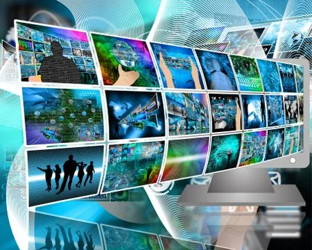 Data transfer Stock Illustration