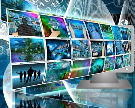 Data transfer Stock Illustration