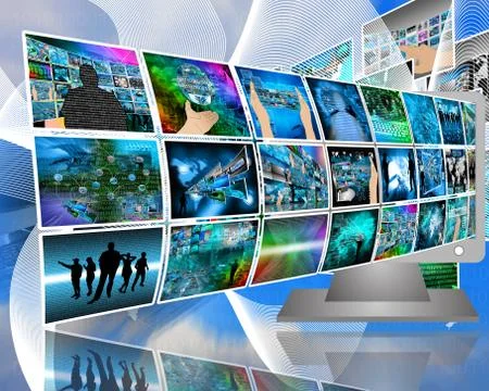 Data transfer Illustrazione stock