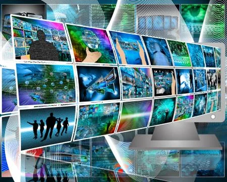 Data transfer Stock Illustration