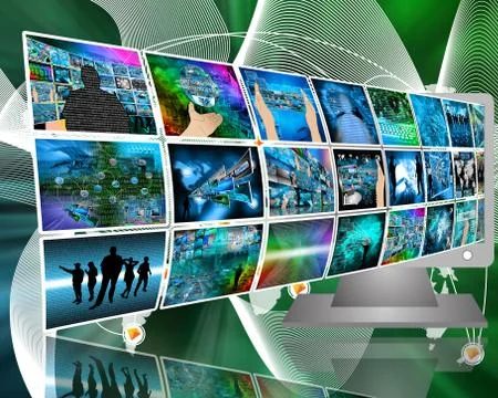 Data transfer Stock Illustration