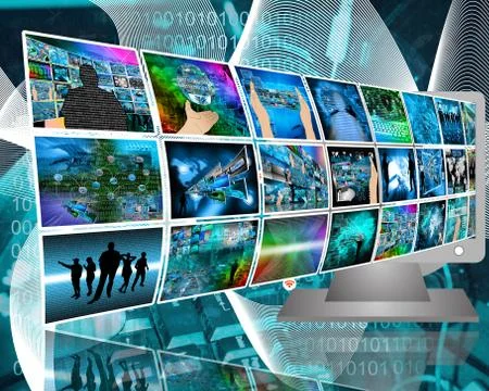 Data transfer Stock Illustration