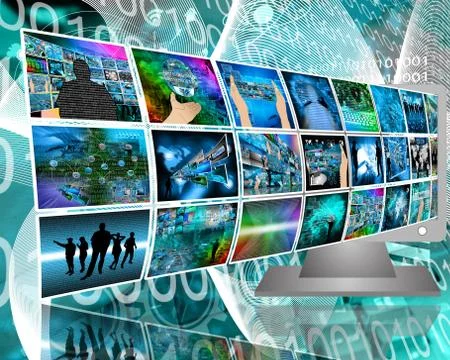 Data transfer Stock Illustration