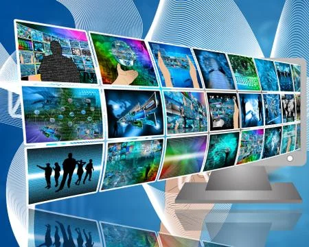 Data transfer Stock Illustration