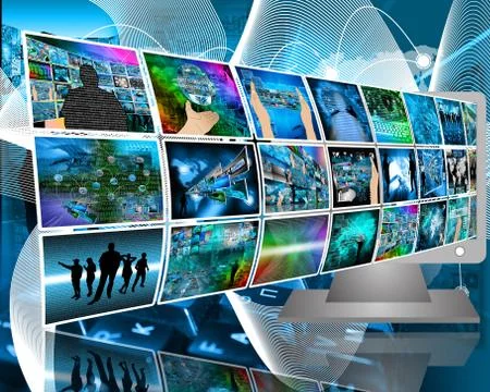 Data transfer Illustrazione stock