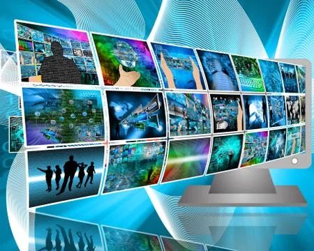 Data transfer Stock Illustration