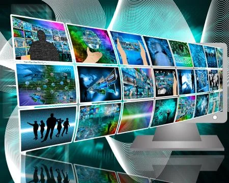 Data transfer Stock Illustration