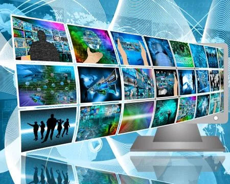 Data transfer Stock Illustration