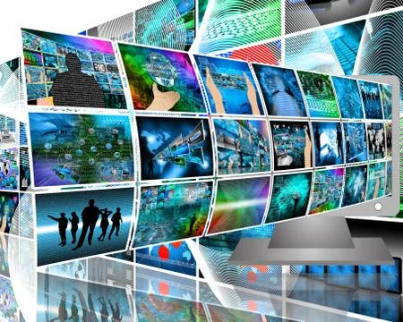 Data transfer Stock Illustration