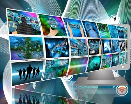 Data transfer Stock Illustration