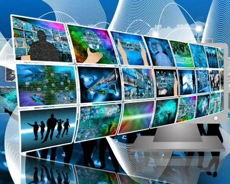 Data transfer Stock Illustration