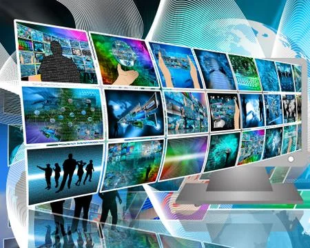 Data transfer Stock Illustration