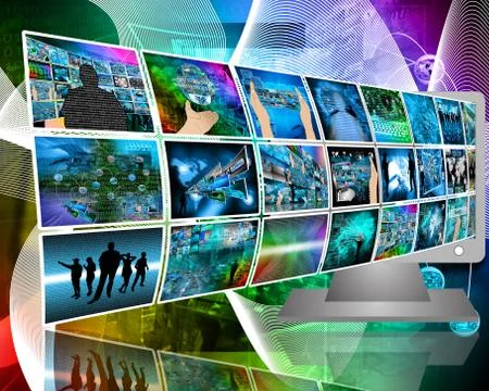 Data transfer Stock Illustration