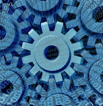 Data transfer Stock Illustration