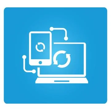 Data transfer Stock Illustration