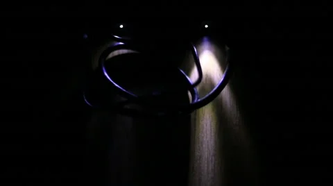 Data transfer light at night Stock Footage 64388053